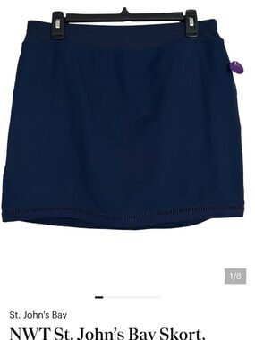 St. John's Bay Navy Active Skort
